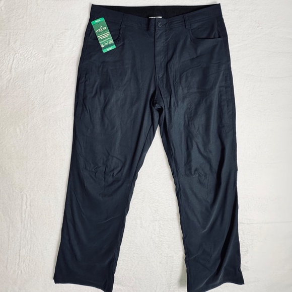 NWT Orvis Men's Fleece Lined Stretch Fabric Pants Black Size 38 x 30 - Picture 3 of 14